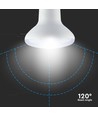 E27 11W R80 LED lampa - 1055lm, 120°, ersätter 75W, Samsung LED chip