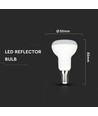 E14 4,8W R50 LED lampa - Samsung LED chip, 470lm, ersätter 40W