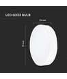 GX53 6,4W LED-lampa - 230V
