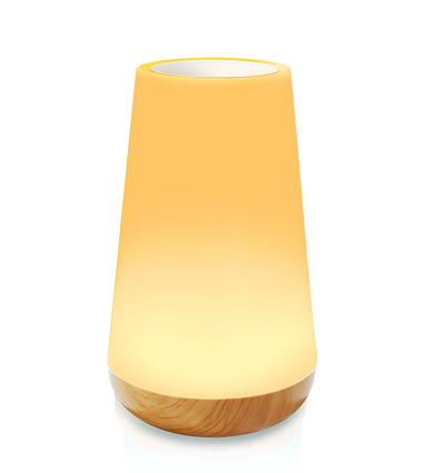 Uppladdningsbar RGBW LED bord-/nattlampa - Vit, touch dimbar, IP20 inomhus