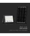 50W Solcells LED strålkastare - 700lm, CCT 2000K-8000K, batteriindikator, svart, utomhus