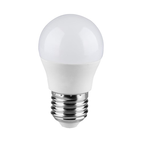 G45 VT-290 LED 6,5W E27 - plastlampa, Cree-chip, 3000K, 6 års garanti