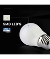E27 6,5W LED klotlampa - G45, Samsung LED chip, 600lm