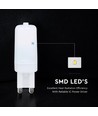 G9 2,2W LED lampa - 200lm, 300°, Samsung LED chip, 18x56mm