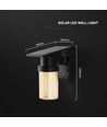0,9W Solara LED vägglampa med solcell - IP54, svart, 120lm, 3-i-1 CCT, inkl. fjärrkontroll