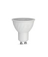 GU10 6W LED lampa - 38°, 445lm, ersätter 60W, vit plast