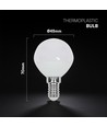 E14 3,7W LED klotlampa - P45, 320lm, plast
