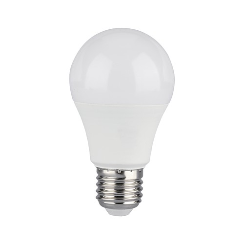 E27 9W LED lampa - A60, 806lm, ersätter 60W, vit plast