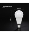 11W E27 LED-lampa - A60, 6 års garanti, Cree-chip