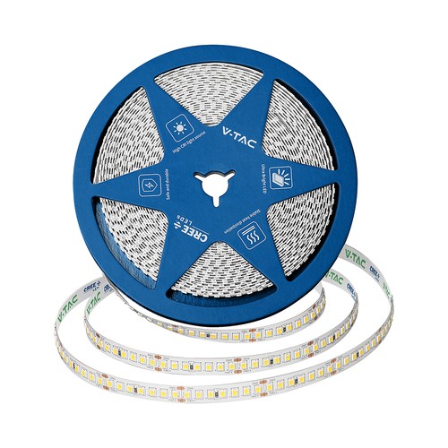 10m 12W/m LED-strip, 168 LED per meter - 24V, IP20, 140lm/W, SMD2835