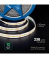5m 18W/m LED strip, 238 LED per meter - 24V, 135lm/W, IP20, 4000K, SMD2835