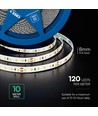 120 VT-2835 LED-ljusslinga 10W/m - Cree-chip 4000K IP20 24V 8mm dubbel PCB (10m/rulle) (pris per meter)