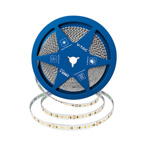 Modell 192 VT-2835 LED-ljusslinga 15W/m - CREE-chip, 3-i-1, IP20, 24V, 8 mm, dubbel PCB, 10 m/rulle, pris per meter