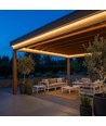 5m 230V RA93 vattentät HiCri slim COB strip - Inne/Ute, IP67, 296 LED, 10W/m, självhäftande