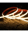 5m 230V RA93 vattentät HiCri slim COB strip - Inne/Ute, IP67, 296 LED, 10W/m, självhäftande
