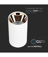 VT-882 lampa GU10 - rund, vit, roséguld