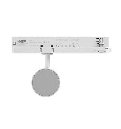 10W Bluetooth högtalare för 3-fas skena - Vit, Bluetooth 5.4, direkt ström från skena, IP20