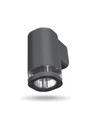 GU10 vägglampa - IP54 utomhus, grå, aluminium, utan ljuskälla