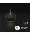 GU10 Designer pendellampa - Matt svart, Metal serie, Ø40 cm