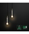 2x5W LED designer pendellampa - Ø15cm, 3000K, Sandy Black