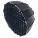 Softbox med raster, Ø65cm - För 200W/300W strålkastare, svart