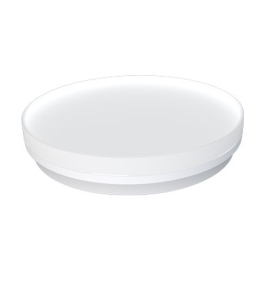 24/18/13W LED dimbar CCT taklampa - Ø28cm, IP54, vit kant