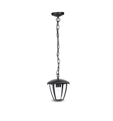 E27 trädgårdslampa i aluminium - IP44 utomhus, svart, 74cm hög, utan ljuskälla