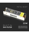 25W / 12V DC strömförsörjning - 2.1A, IP20 inomhus