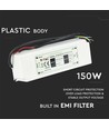150W / 12V DC strömförsörjning - 12.5A, IP67 vattentät, plast, 5 års garanti