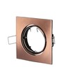 GU10 Brons infälld spotlight - Fyrkantig, hål: Ø7,4 cm, mått: 8,2 x 8,2 cm