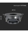 GU10 infälld spot - Rund, svart/svart, aluminium, Ø8,3 cm, hål: Ø7,5 cm, utan ljuskälla