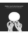 Dold touch-dimmer för LED-strip - Vit, 12V (72W), 24V (144W), upp till 2,5cm tjocklek
