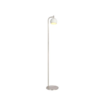 10W designer golvlampa - 1200lm, 120lm/W, 3000K, borstad nickel, höjd 141cm