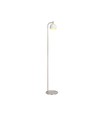 10W designer golvlampa - 1200lm, 120lm/W, 3000K, borstad nickel, höjd 141cm