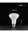 E27 11W LED R80 glödlampa - Samsung LED chip, 1055lm, ersätter 75W