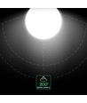 G120 VT-242 LED 22W E27 - plastlampa, Cree-chip, 3000K, 6 års garanti