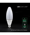 E40 60W LED lampa - Samsung LED chip, 102x320mm, 5 års garanti, olivformad
