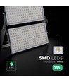 500W LED strålkastare - 135lm/W, IP65, 67.500lm, svart hölje, utomhus