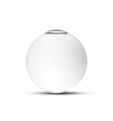 VT-836 LED vägglampa 6W - upp-ner, 3000K, vitt hus, IP65