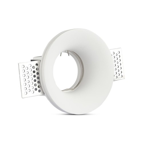 GU10 downlight för gipsplatta infällnad - Vit, rund, hål: Ø103 mm, mått: Ø100 mm, exkl. ljuskälla och sockel