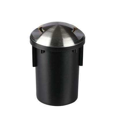 MR16 markspotlight 12V med 2 fönster - IP67, rostfritt stål, för MR16/GU5.3 glödlampa, körbar