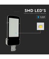 Vt-50st LED gatubelysning 50W - Samsung-chip, 6500K, grå hus