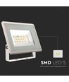 10W LED strålkastare - IP65, vit, 3000K, 110 grader, utomhus