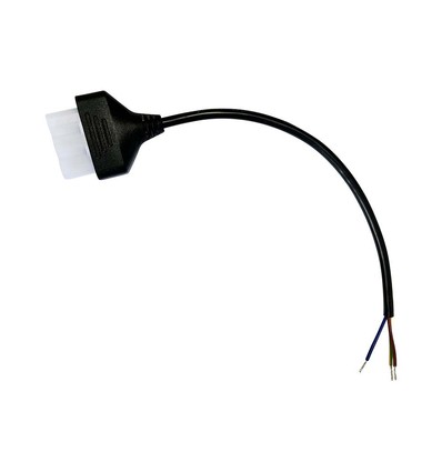 0,3m strömkabel för VT4140, svart - 3x0,75mm²