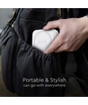 10000mAh magnetisk trådlös powerbank, 20W - MagSafe, PD snabbladdning, LED indikator, vit