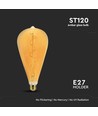 St120 Vt-2273 lampa 4W - spiral, glödtråd, 2700K, bärnstensfärgat glas