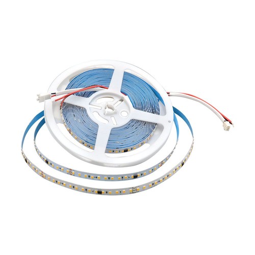 120 VT-2835 LED löpande ljuslist 10W/m - 24V, 3000K, IP20, kopplingsbar, 10 m/rulle, pris per meter
