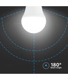 3 st. E27 4,5W LED klotlampor - G45, 4000K, vitt glas, 3-pack
