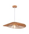 E27 designer pendelupphäng med hamparep - 60cm, brun, IP20, utan ljuskälla