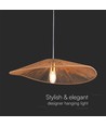 E27 designer pendelupphäng med hamparep - 60cm, brun, IP20, utan ljuskälla